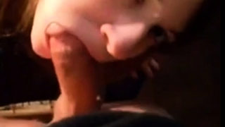 She was so horny that she couldnt wait to suck cock