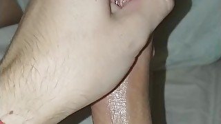 Lots of precum and cum twice