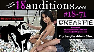 #18-71 21yo Stripper Creampie SmashFest 18auditions - Jay Bank