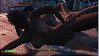 Brothel in the village. Girls make money on construction sites!  Fallout 4 Sex Mod