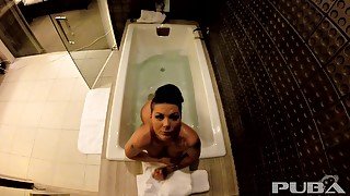 Jezebelle Bond Films Herself Taking A Bath