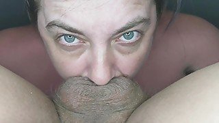 Unreal blowjob at 69 until he cummed three times down her throat