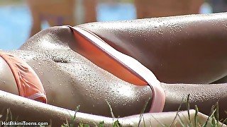 I Spy On Amazing Teen Girl With Perfect Tan On The Beach