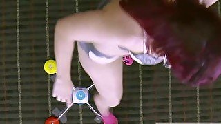 3 Redhead Girls play a stripping memory game