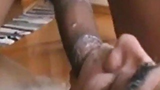 Black guy with a big dick will fuck handsome grandpa in his mouth.