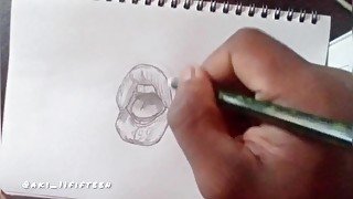 watch me drawing lips (part 1)