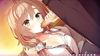 【#16.5-1 天使☆騒々 RE-BOOT！実況動画】彩ちゃんが手コキフェラで口内射精ごっくんさせてくれて・・ Hシーン(ゆずソフトエロゲー) Hentai game Tenshi☆Souzou