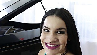 Povlife - Hot Brunette Fucked On Piano