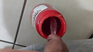 Piss in a ketchup bottle