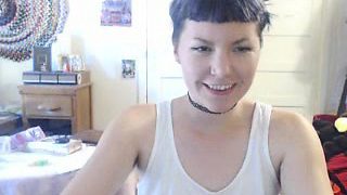 Asian cutie is on live cam undressing and showing her panti