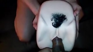 Fucking pussy toy while friend watches part 3