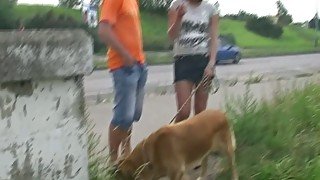 Two voracious dudes hook up with a cheap Russian slut