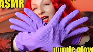 ASMR sounding: kitchen rubber gloves fetish