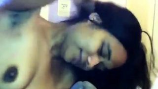 lactating indian teen sucking his black cock & balls