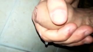 SLOMO cumshot by uncut dick