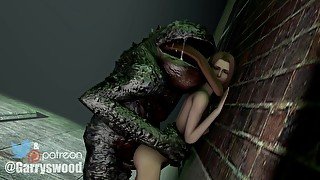 Horror: Monster Licking And Raping