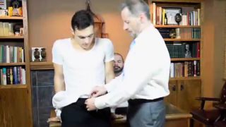 Mormon gay dude stripped of underwear by older guy