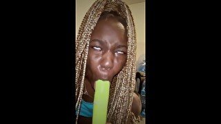 Alliyah Alecia’s Creamy Pussy & Good Throat Work On Dildo Toy (NNN Day9) : No Nut November