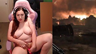 BF WALKS IN ON CALL OF DUTY GAMER GIRL MASTURBATING short version