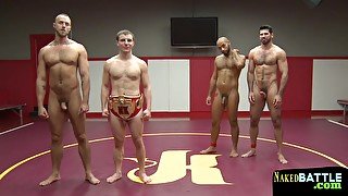 Athletic Muscular Studs Naked Wrestling In Couples