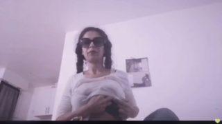 Slutty french arab girl showing her tits on periscope