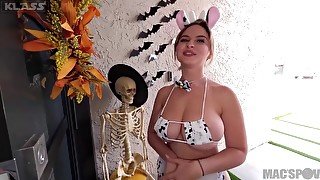 Brandy Renee Bustyes Trick Or Treating And Gets Big Dick Fucking Rapidgator.net (1080p) - Teaser Video