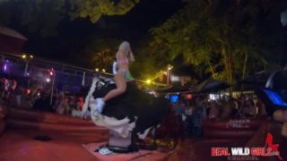 Naked Sluts Bull Riding at Flash Fest 2018 Wild and Out of Control