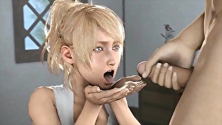 Lady Lunafreya Loves Her Cum