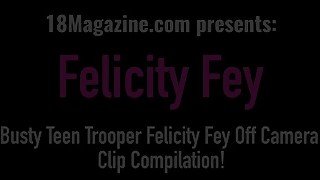 Best Of Big Boobed Teenager Felicity Fey! Behind The Scenes Compilation!