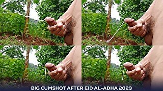 INDONESIAN DICK - My 15th video Masturbating Outdoors Again After Eid al-Adha 2023