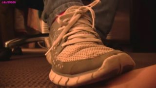 Nike free sneakers fondling hand crushing full vid