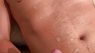 Homemade cum on body