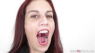 Mouth fetish clip with ali bordeaux fullhd - Inside my mouth