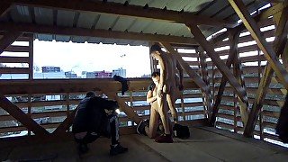 Video with Romantik fucked raw by Maxecne outdoor exhibit