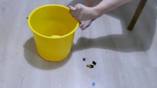 footfetish collecting legos with my feet