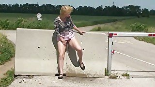 Pissing on a ramp