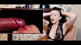 Porn Reaction to Close Up ASMR Blowjob