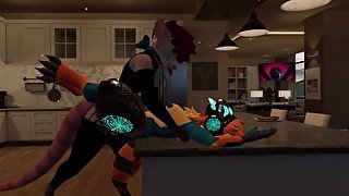 Male Opossum pounds Female protogen across the Appartment