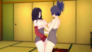 [Naruto]Kurenai x Anko(3d hentai)