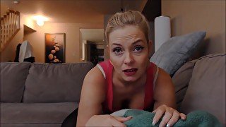 Curvaceous blonde woman is giving an exciting massage to a guy she wants to fuck