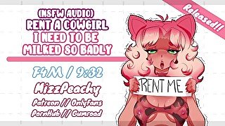 (NSFW Audio) Rent A Cowgirl (I Need To Be Milked So Badly)