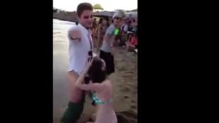 blowjob at beach party