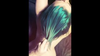 Blue Hair Alt Girl Gets Rammed From Behind With Bouncy ASS And TITS