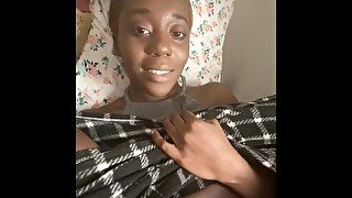 Ebony Darkskin Church Girl Caught Naked Showing Off SexyYoung Body