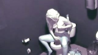 girl Caught masturbating In The Toilet