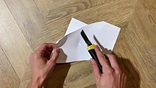 ASMR cutter cutting paper