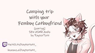 Camping Trip with your Femboy Catboyfriend  SFW ASMR Roleplay audio