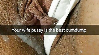 Slutty wife become a cum dump! - cuckold captions - Milky Mari