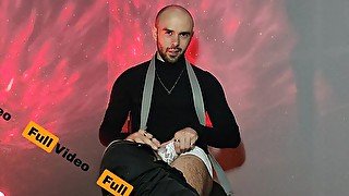 Hairy Gothic Man Jerking Off in the Red Dark Room - Louis Ferdinando (Full Video)