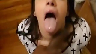 Thick mixed chick slobs a BBC